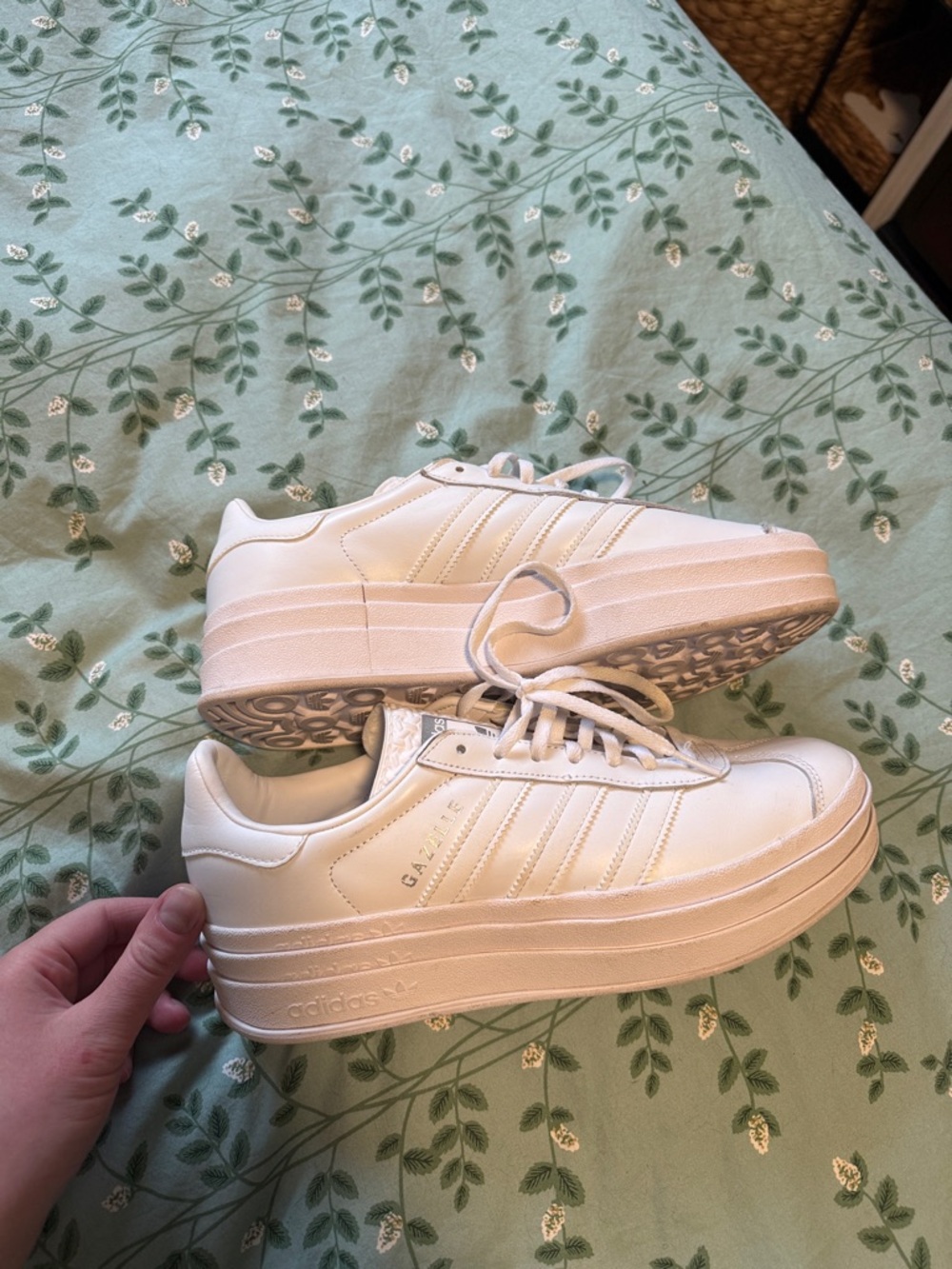 adidas Women’s Gazelle Platform Sneakers - White